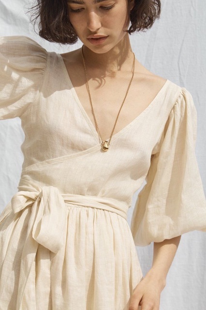 Đầm Đắp Chéo Nơ Eo