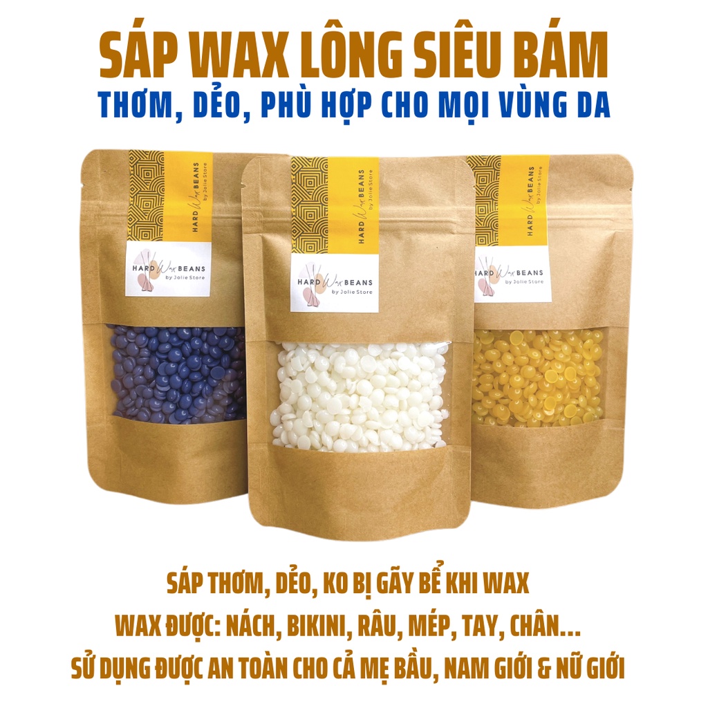 Combo triệt lông sáp wax nóng wax lông, nồi nấu sáp wax lông SILICON CHỐNG DÍNH, tặng mỡ trăn nguyên chất và bột cám gạo