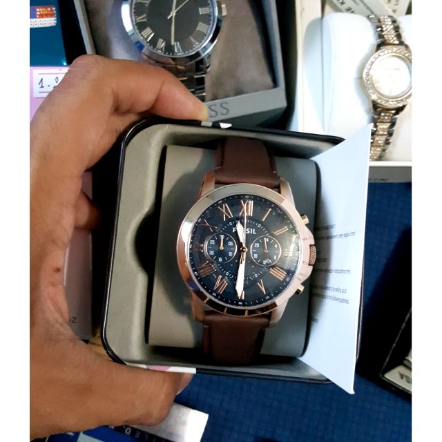 Đồng hồ nam Fossil Gold Brown xách tay mỹ