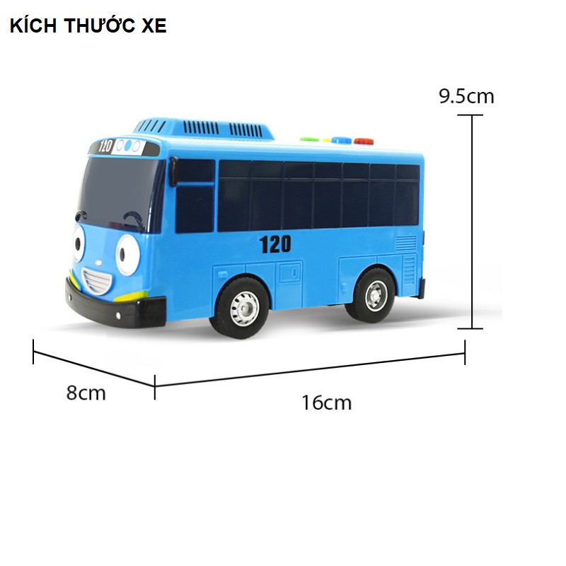 Xe buýt Tayo cỡ lớn có đèn và âm thanh đồ chơi trẻ em Tayo the little Bus đồ chơi trẻ em