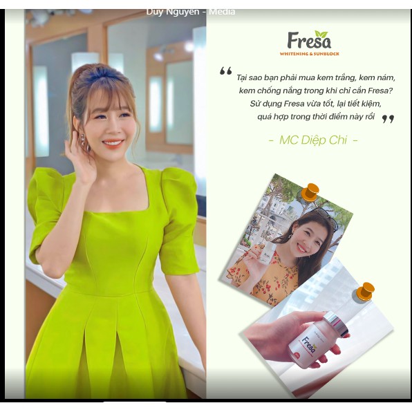 [CHÍNH HÃNG] Viên uống trắng da và chống nắng nội sinh Fresa | BigBuy360 - bigbuy360.vn