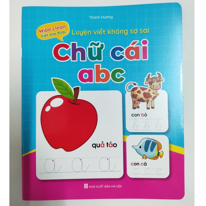 Bộ luyện kỹ năng cầm bút cho bé, vẽ xóa được giúp bé phát triển thông minh hơn.