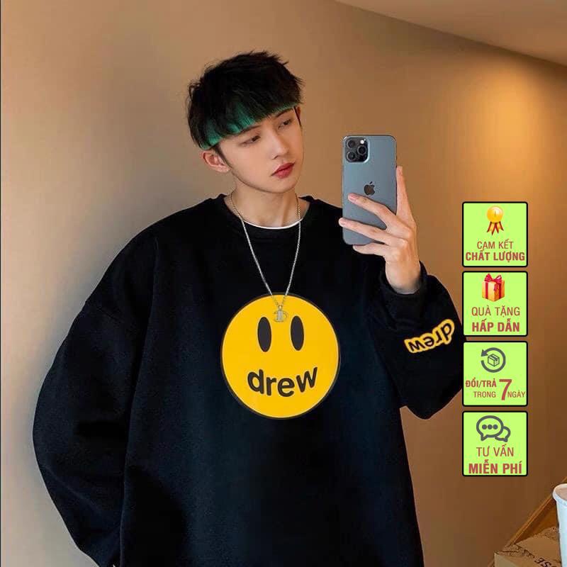 Áo Sweater DREW Form Rộng, Nam Nữ Unisex Basic - Áo hoodie Chất Liệu Nỉ Bông Cao Cấp, Phong Cách Hàn Quốc AN05 | BigBuy360 - bigbuy360.vn