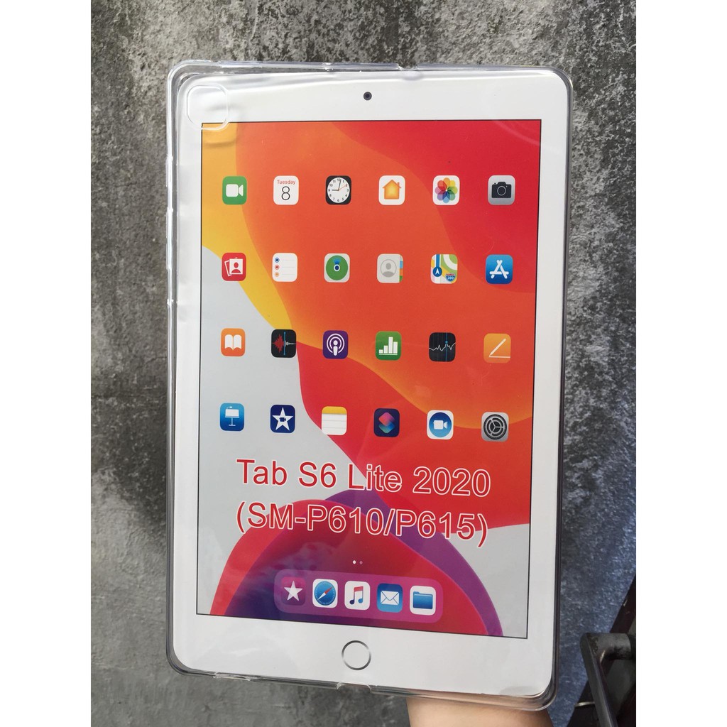 Ốp lưng silicon trong suốt cho Samsung Galaxy Tab S6 Lite 10.4"  P610/ P615 - Hàng nhập khẩu