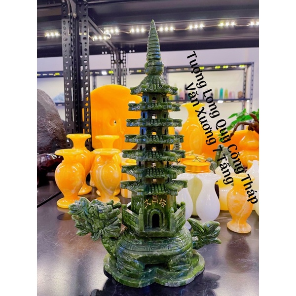 Tượng Long Quy Cõng Tháp Văn Xương 7 Tầng