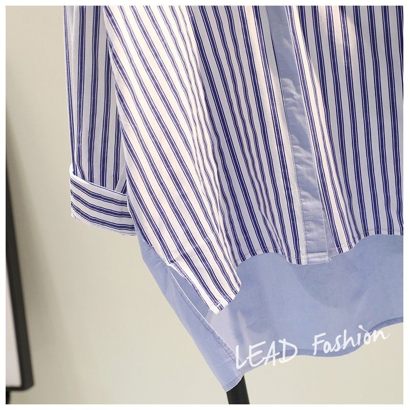 Áo sơ mi dáng rộng kẻ sọc nhiều màu lựa chọn thời trang xuân thu năm 2022 cho nữ