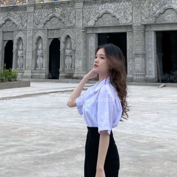 Áo sơ mi trắng nữ ,áo sơ mi nữ tay lỡ form rộng chất kate mềm siêu xinh PLA59
