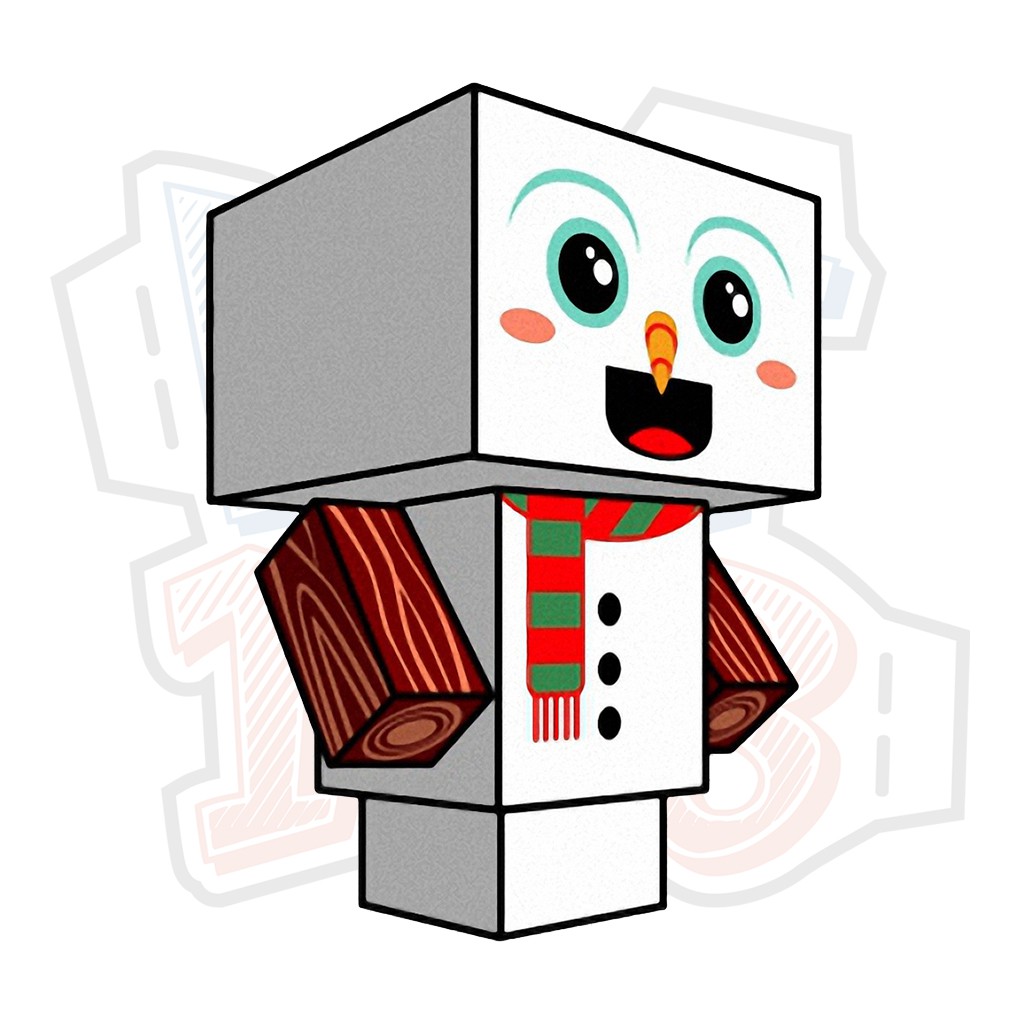 Mô hình giấy Giáng Sinh Noel Snowman (Christmas Clone)