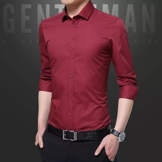 Áo sơ mi nam trơn đủ màu tay dài ,cổ bẻ, sơ mi không nhăn