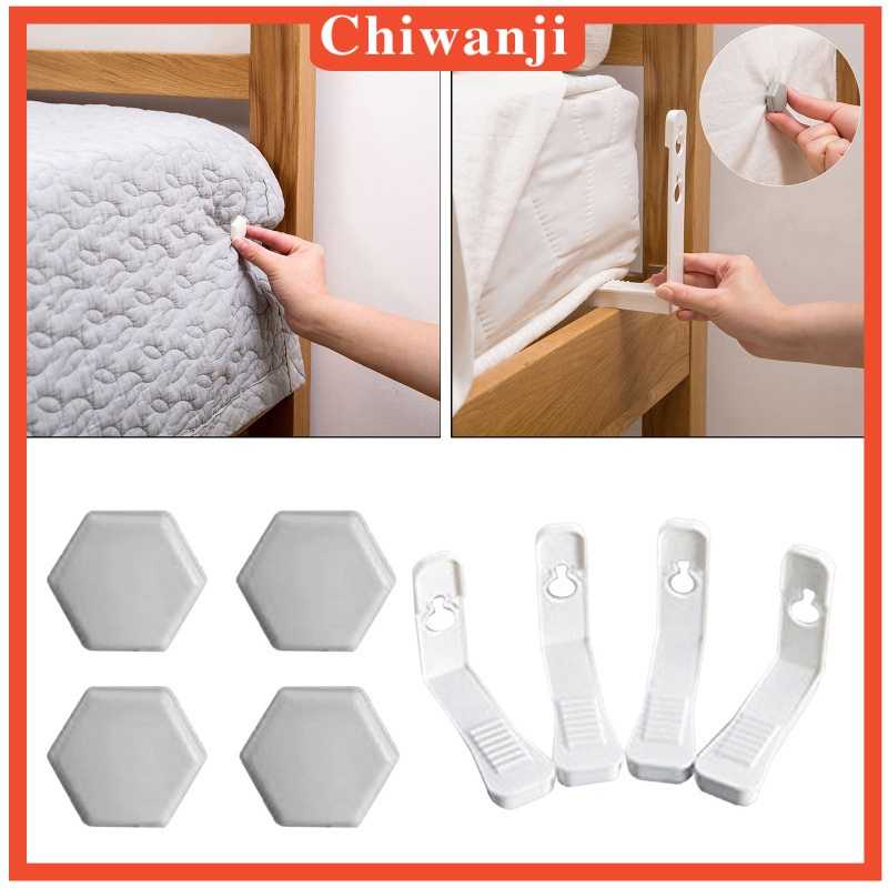 Set 8 Kẹp Giá Đỡ Chăn Ga Giường Chống Trượt Tiện Dụng