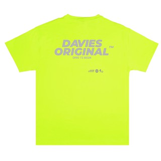 DAVIES - Áo thun phản quang form rộng unisex - Neon Basic Original Tee