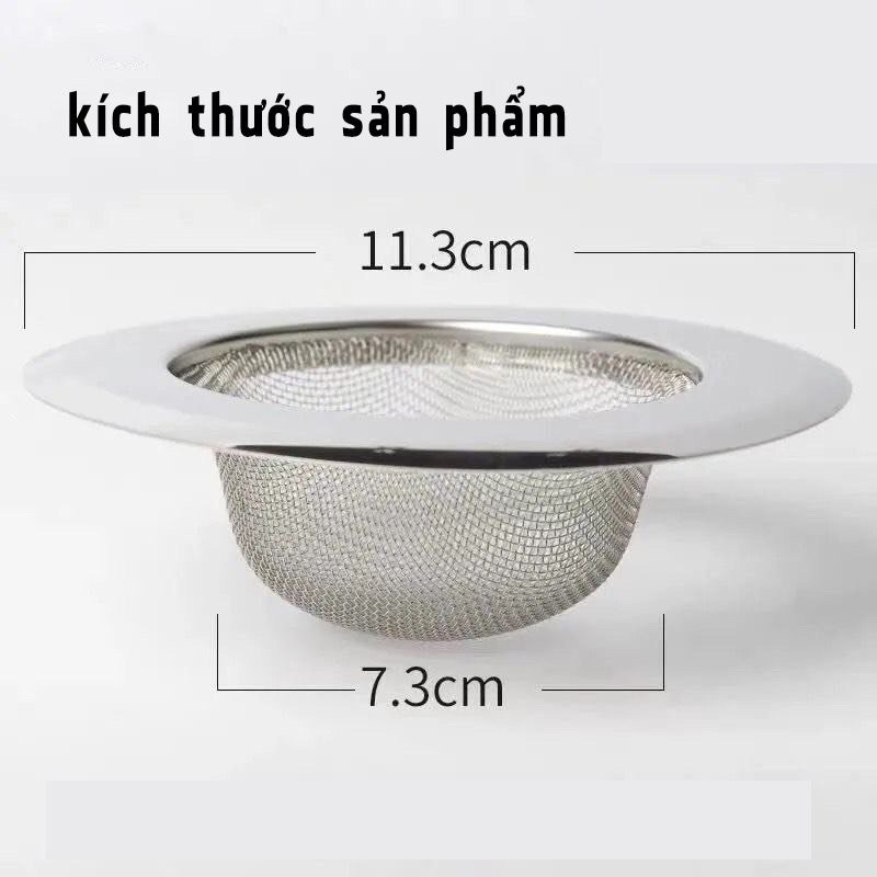 2 Khung Lưới lọc rác bồn rửa bát inox không rỉ cao cấp chống tắc nghẽn hiệu quả
