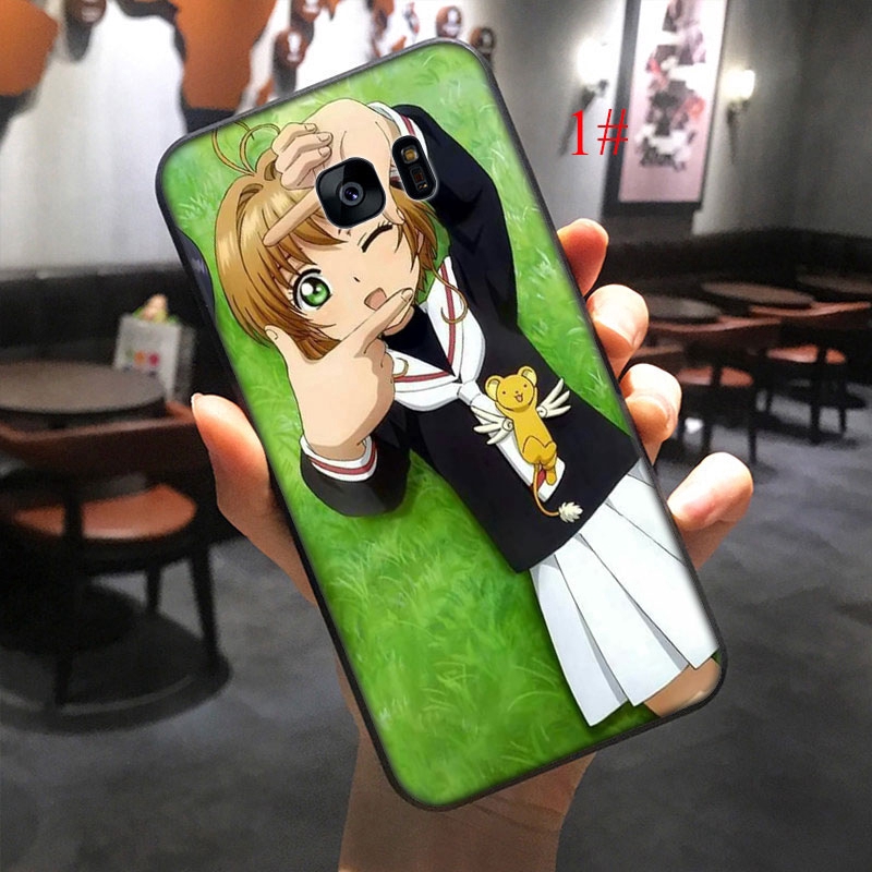 Ốp điện thoại mềm in hình nhân vật thủ lĩnh thẻ bài Sakura cho SAMSUNG A3 A5 A6 A7 A8 A9 J6