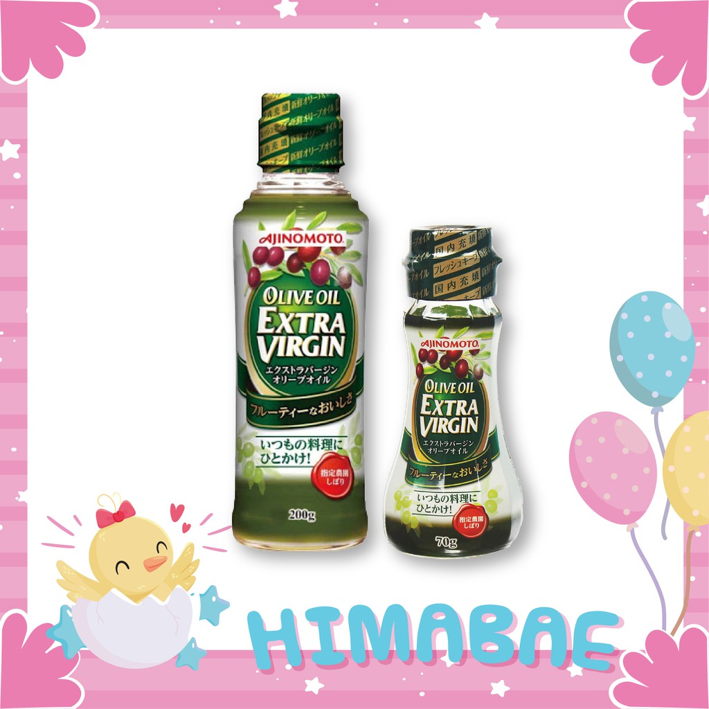 DẦU OLIVE EXTRA VIRGIN SIÊU NGUYÊN CHẤT AJINOMOTO NHẬT CHAI 70GR | 200GR
