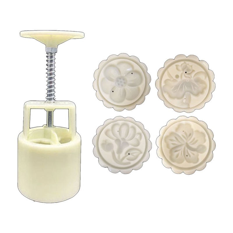 Khuôn Cắt Bánh Hình Bánh Trung Thu 3D 50g Sử Dụng Tiện Lợi