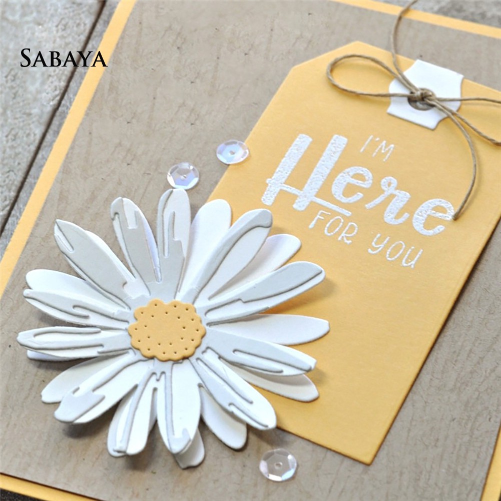 Khuôn cắt giấy làm từ kim loại hình hoa trang trí scrapbook