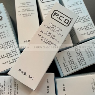 Phủ bóng môi Collagen PCD, Khoá màu môi PCD
