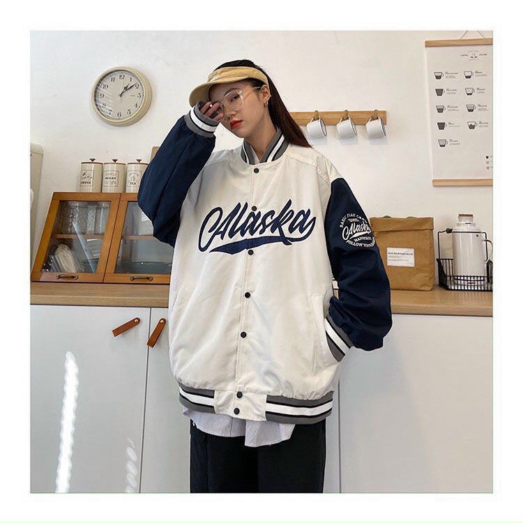 Áo Khoác Boomber Nam Nữ Chất Dù 2 Lớp Phối Chữ Lớn Kèm Logo Siêu Chất TP030 [NewUnisex]