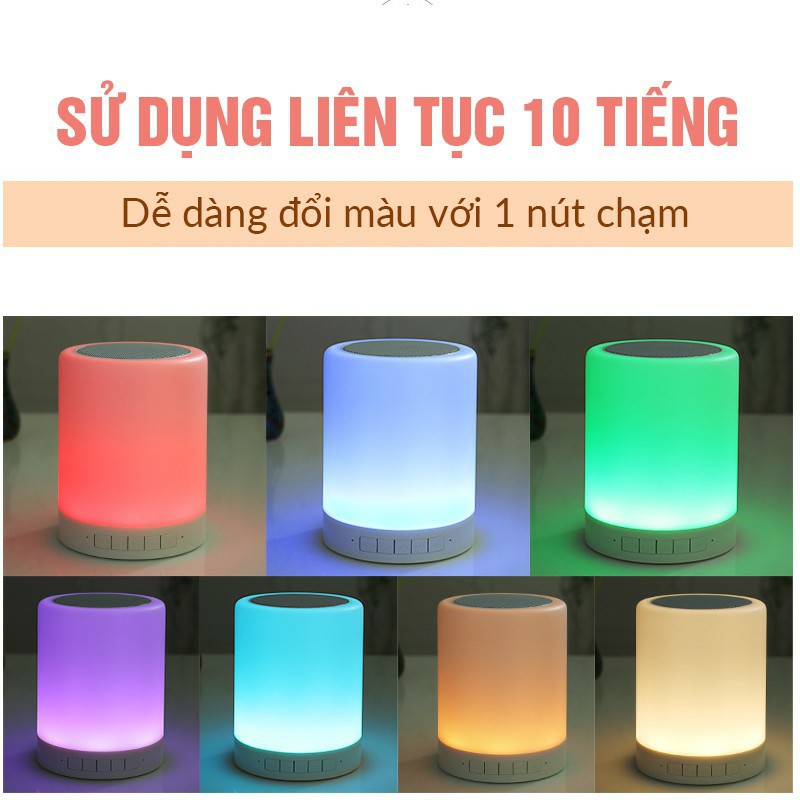 Đồng Hồ Báo Thức + Đèn Ngủ Cảm Ứng + Loa Bluetooth