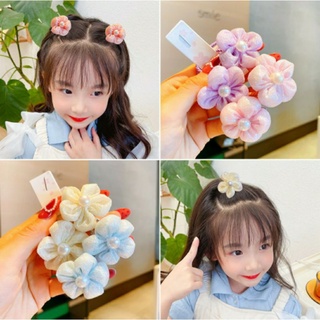 Set 2 dây cột tóc hoa nhồi bông xinh xắn cho bé