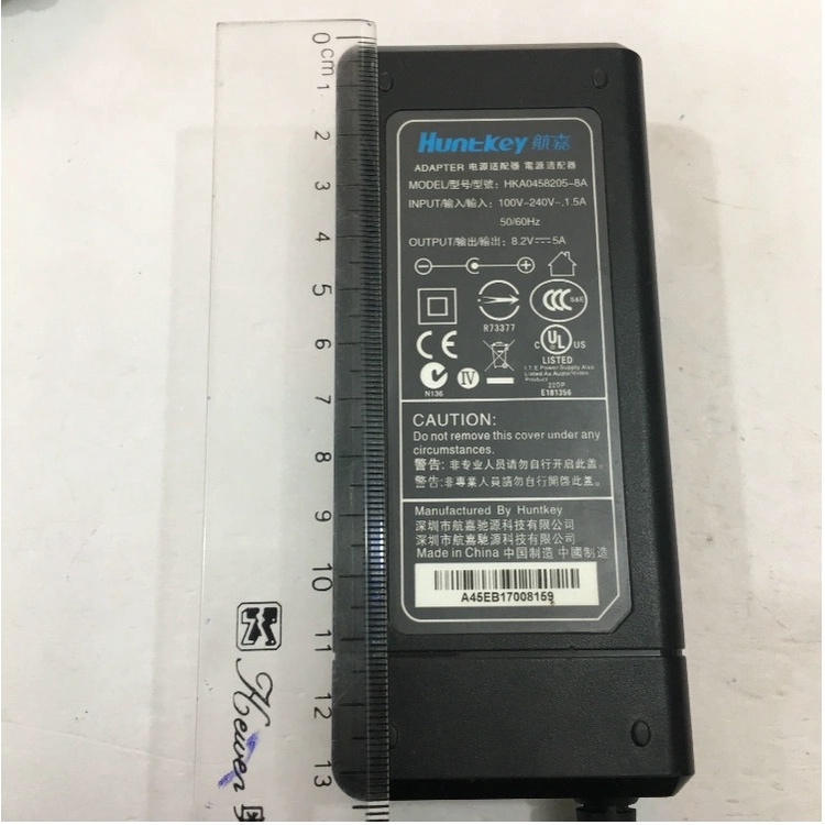 QUA SỬ DỤNG Nguồn Huntkey 8,2V 8.2V 5A Adapter 41W HKA0458205-8A CHÂN TRÒN 5.5mm x 2.5mm