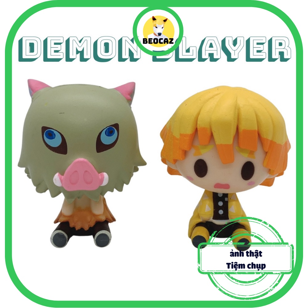 Set Mô Hình Tanjiro Nezuko Zenitsu Inosuke Móc khóa Thanh Gươm Diệt Quỷ Kimetsu No Yaiba Demon Slayer Đồ Chơi Beocaz