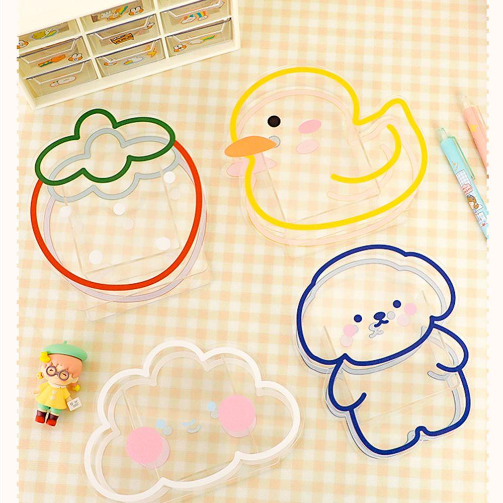 CHOOKEY Giá Đỡ Bút / Đồ Dùng Hình Gấu / Thỏ Bằng Acrylic Độc Đáo Trang Trí Bàn Làm