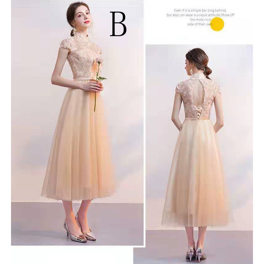 Baalsstock Đầm dạ hội dáng dài phong cách Hàn Quốc nữ tính BA1144
