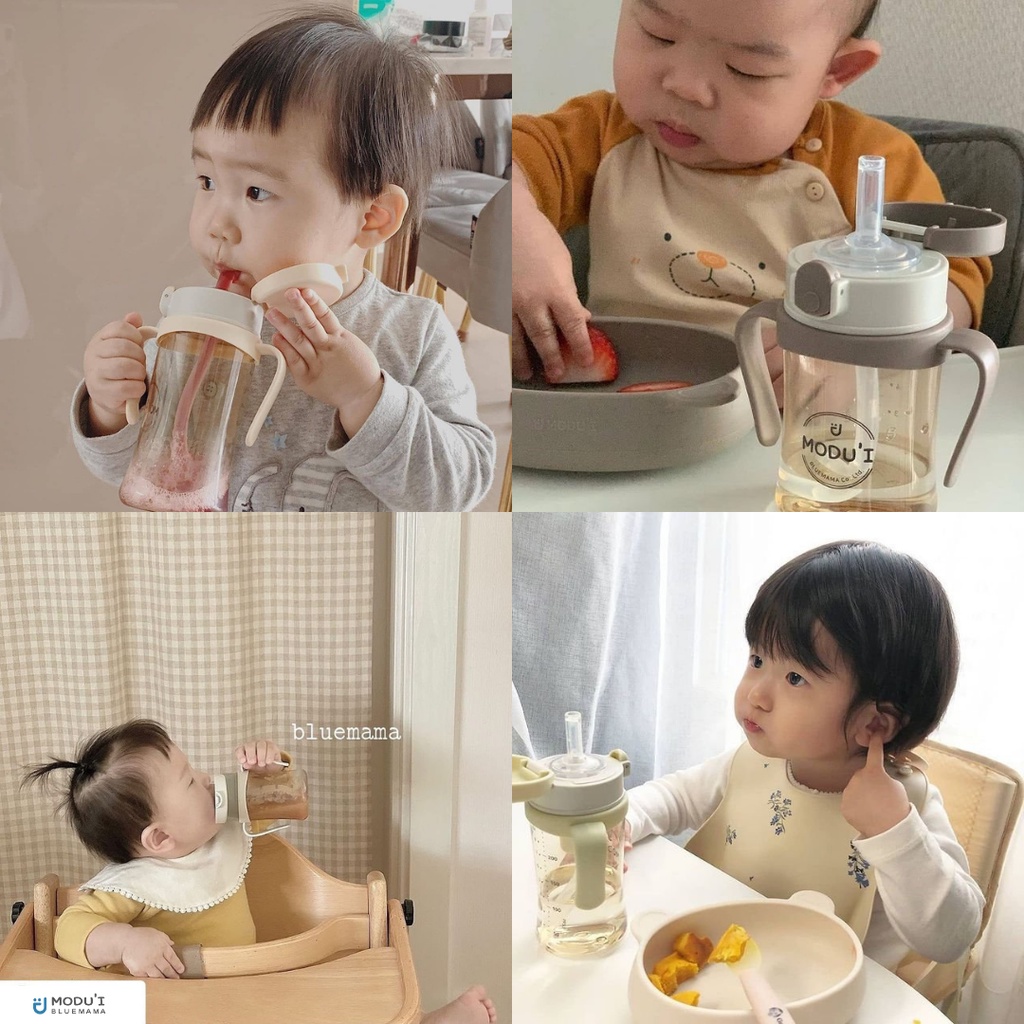 Bình nước uống cho bé One Touch Bluemama Chính Hãng nhập Hàn | Bình uống nước cho bé |One Touch