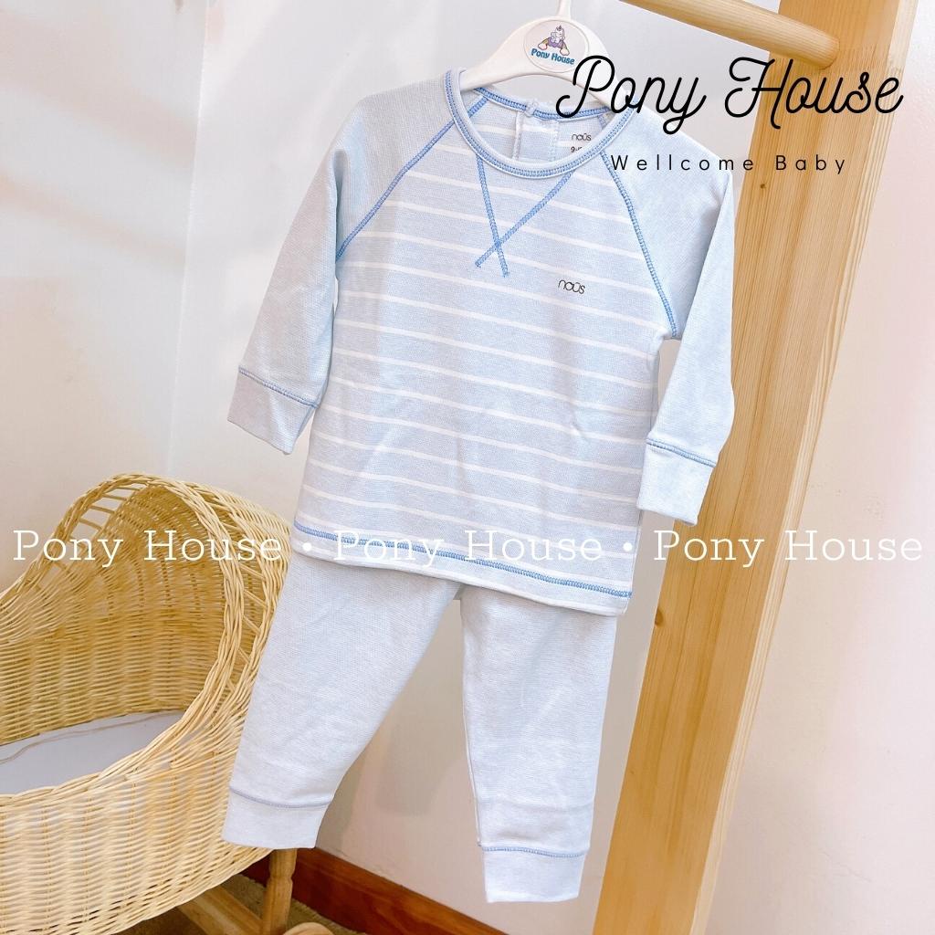 Bộ Nỉ Cài Vai Nous - Bộ Quần Áo Dài Tay Nous Vải Velours nỉ Size Cho Bé Từ 9 Tháng Đến 24 Tháng