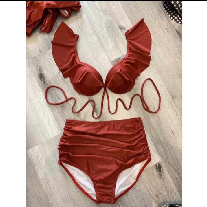 [FORM ĐẸP + HÀNG HOT] Đồ bơi bikini áo mút dày nâng ngực cánh tiên quần cạp cao VATIXA BKN19 | BigBuy360 - bigbuy360.vn