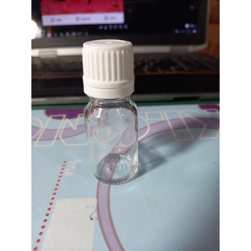 Vỏ chai tinh dâu,serum thuỷ tinh trắng trong nắp vặn trắng to,trắng bé 5ml,10ml,15ml,20ml,30ml,50ml,100ml