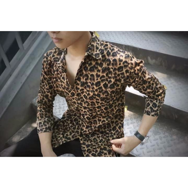 Áo sơ mi da báo cặp đôi nam nữ siêu phẩm ( GIÁ 1 ÁO )