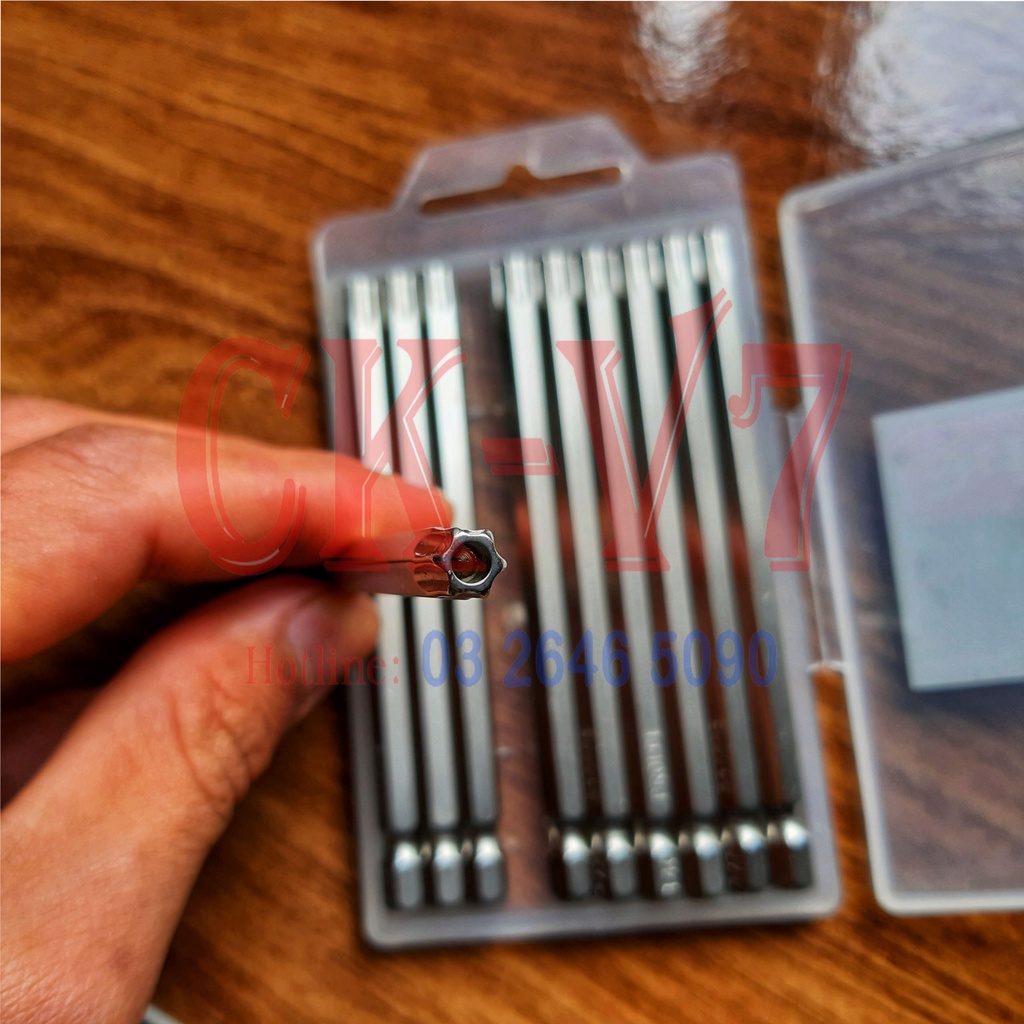 Mũi vít lục giác, lục giác bông T40 dài 100mm loại tốt