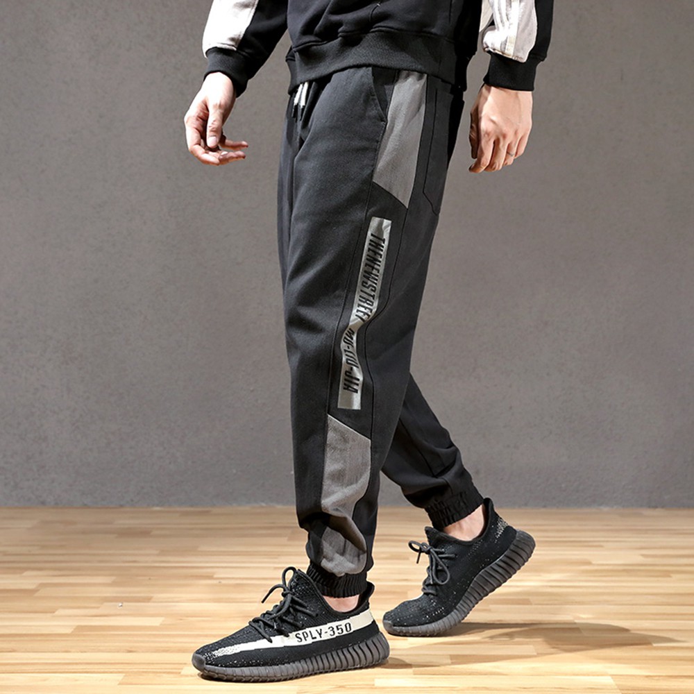 Quần Jogger Nam Sọc Viền Lớn Phối Chữ Bo Ống Khỏe Khoắn JOGGER NAM 9000070C6