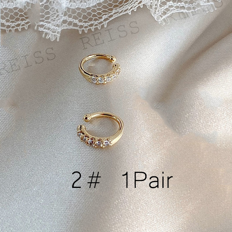 Khuyên Kẹp Sụn Tai Không Xỏ Lỗ Hình Ngôi Sao Đơn Giản