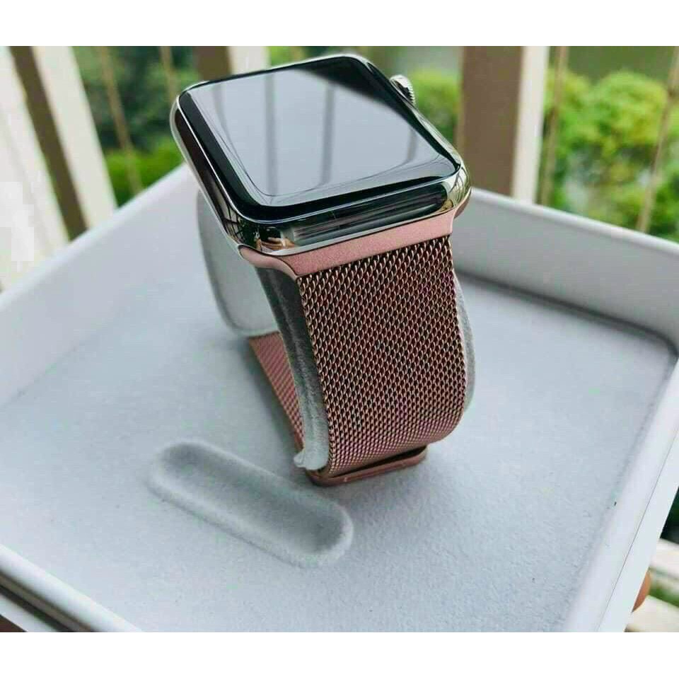 Dây thép Apple Watch MILANESE  Không gỉ - Nam châm hít [Full size 38 40 42 44]