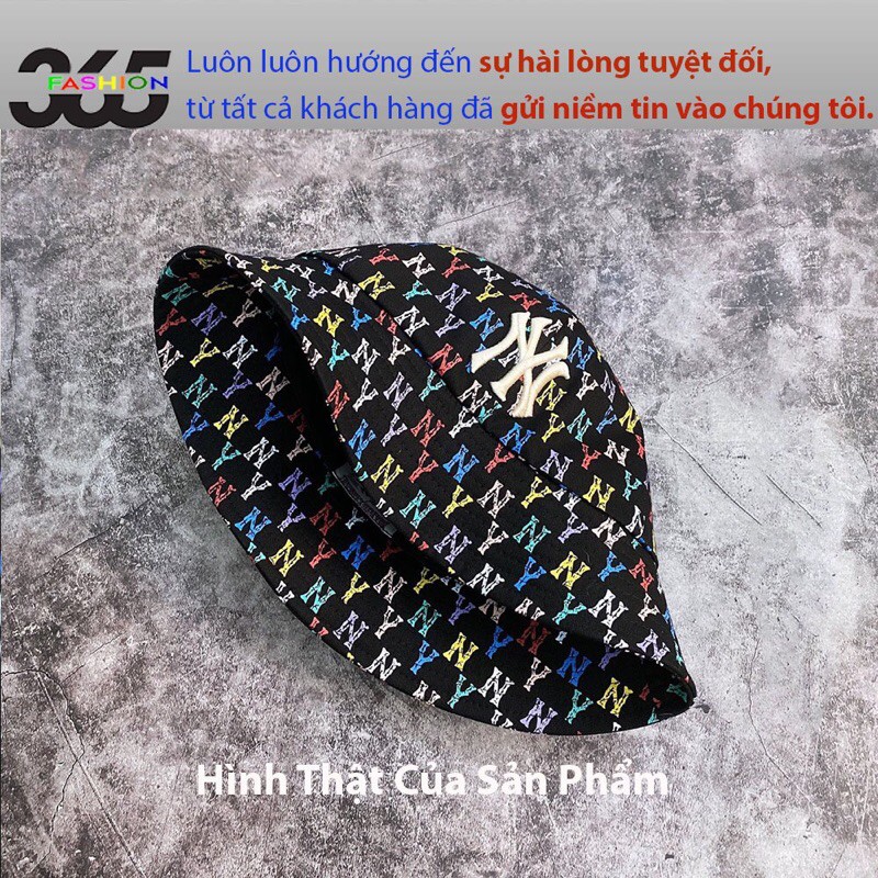 ⭐️Hàng Xịn⭐️ Nón Bucket Màu Đen Logo Thiêu Màu Kem, Viền Thêu - Giá Rẻ - Chất Lượng Chính Hãng - N06 Đen