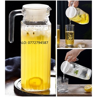 [HÀNG CAO CẤP] Bình Nước Thủy Tinh Luminarc Quadro 1100ml | Luminarc G2666 , Thủy Tinh Cao Cấp