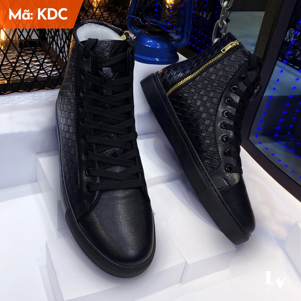 Giày Sneaker Nam Trắng Thể Thao Da PU Bền Đẹp Black or White Fashion Collection 2022