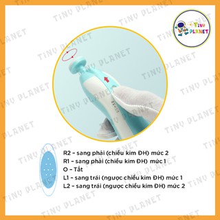 Máy dũa móng tay cho bé có đèn (6 đầu mài giũa thay thế)