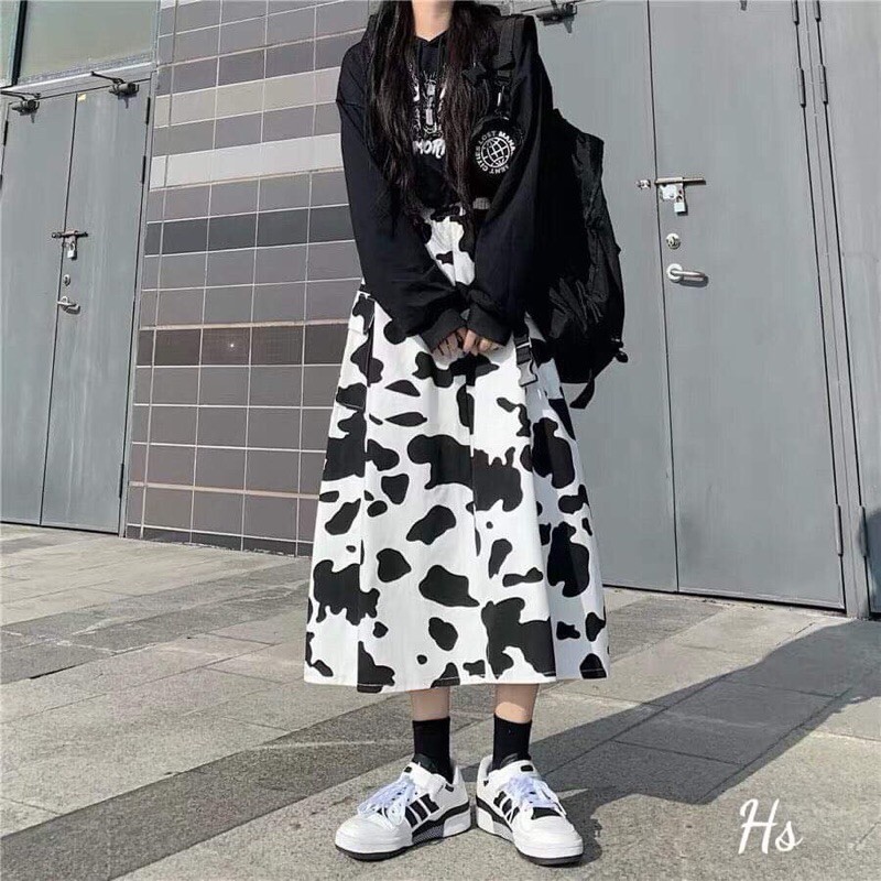 [ Mã FAMAYWA giảm 10K đơn 50K] Chân váy nữ loang bò sữa dáng dài phong cách hàn quốc | BigBuy360 - bigbuy360.vn