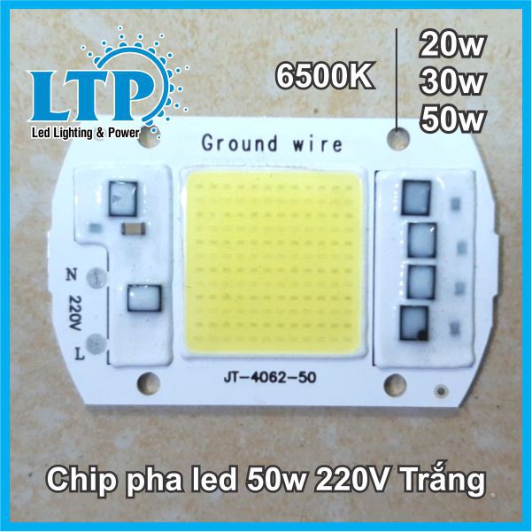Chip Đèn Led 20w,30w,50w - Chip Led Đèn Pha 50w 220V Sử dụng trực tiếp điện 220V Giá Rẻ.