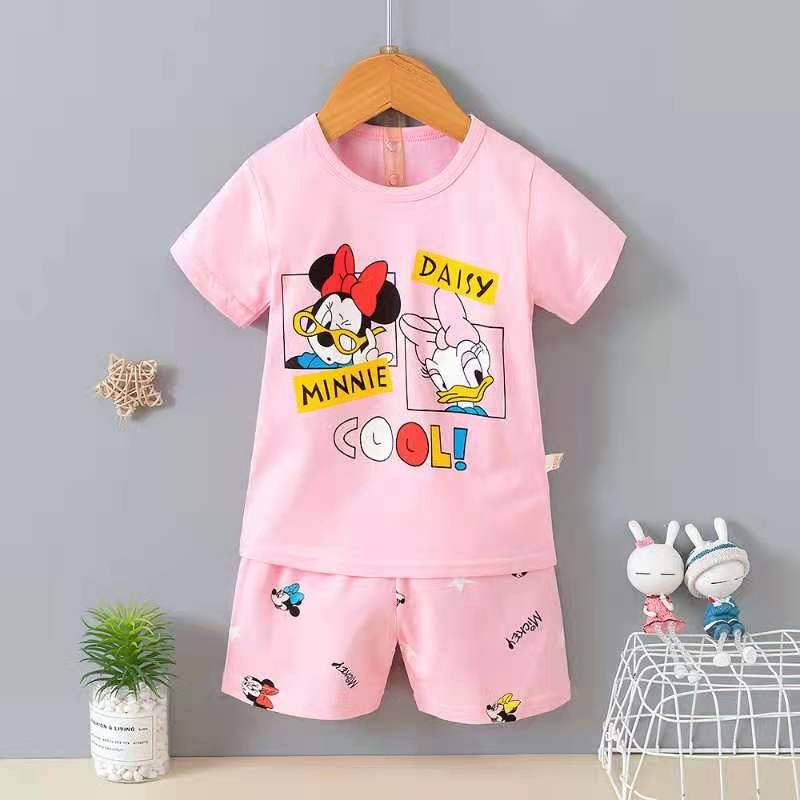 Bộ Cotton Quảng Châu xuất hàn cho bé trai bé gái size nhỡ 16-27kg XHN500