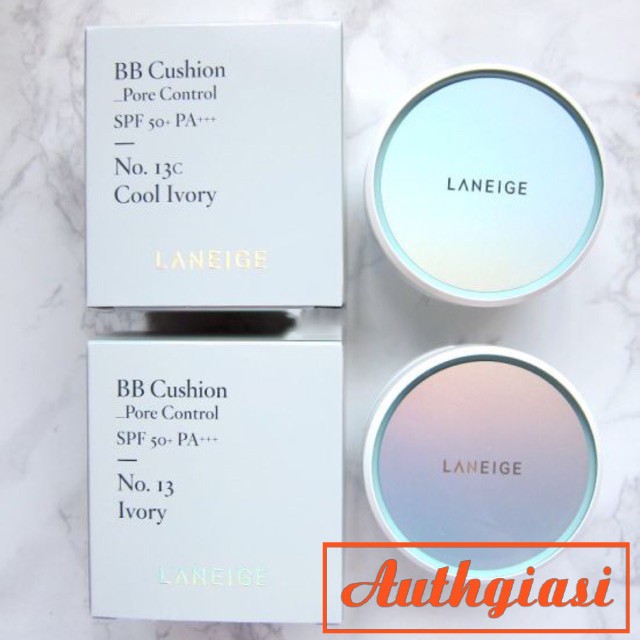 Phấn nước kiềm dầu siêu mịn Laneige BB Cushion Pore Control 2 lõi