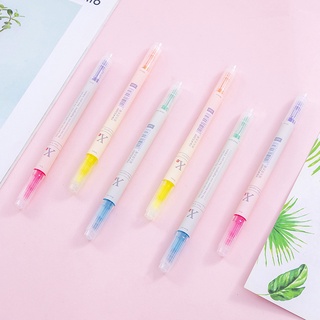Set 3 bút đánh dấu hai đầu 6 màu sắc chọn lựa