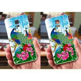 Ốp lưng Samsung S5 (dẻo viền trắng trong) - Hình Chim Công, Cá Chép, Cò