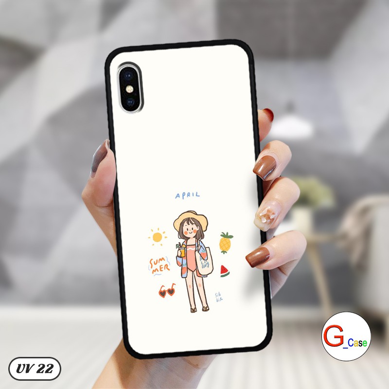 Ốp lưng iPhone X lưng nhám - ngộ nghĩnh