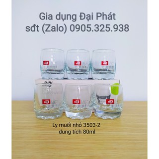 [COMBO 6 CÁI] LY THỦY TINH - ly uống trà - LY MUỐI NHỎ 3503-2