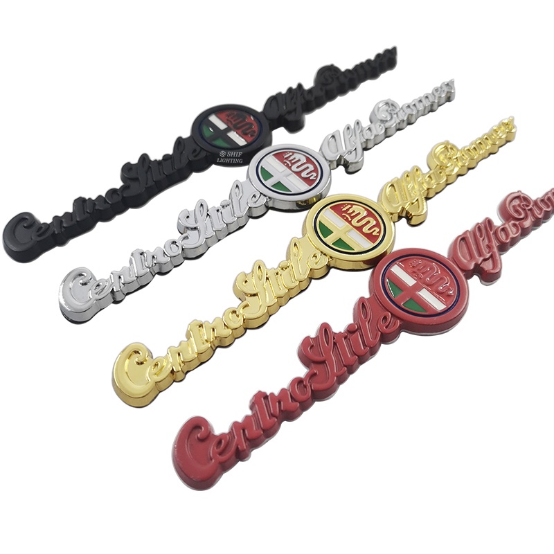 1 Miếng Dán Logo ALFA ROMEO Bằng Kim Loại Trang Trí Cho Xe Hơi